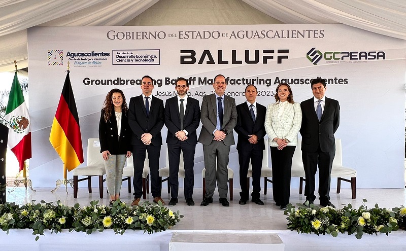 First stone laid for Balluff Manufacturing in Aguascalientes
